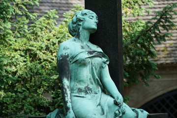 Fototapeta na wymiar Friedhof Gottesacker Halle