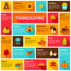 Thanksgiving Infographic Concept