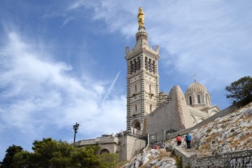 Notre-Dame de La Garde à Marseille - obrazy, fototapety, plakaty