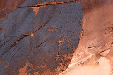 Rock Art along Hwy 279 North of Moab, Ut.  Locals call it the Potash Highway.