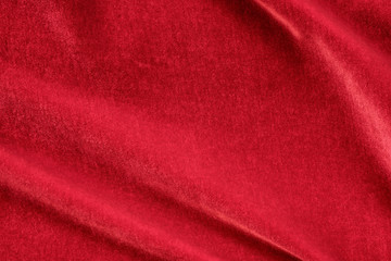Red silk velvet texture and background