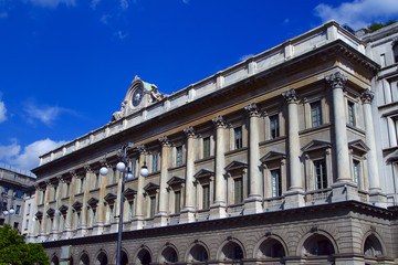 Fototapeta na wymiar Palazzo della Veneranda Fabbrica del Duomo a Milano Lombardia Italia Italy