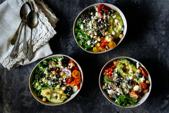 Mediterranean quinoa salad