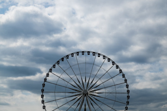Ferris Wheel and Clouds