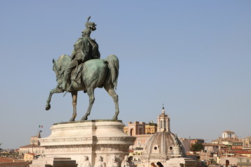 Monumento in piazza di Spagna. Roma. Italia
