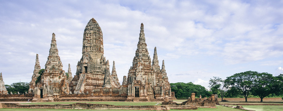 Wat Chaiwatthanaram temple in Ayutthaya, Thailand.
