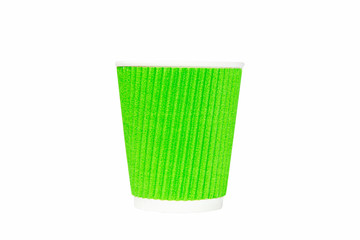 Disposable cup isolated