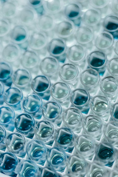 Glass Tubes with Fluids Background