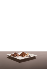 Chocolate with cinnamon and cloves