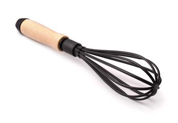 Black kitchen whisk