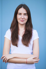 Portrait of beautiful young woman