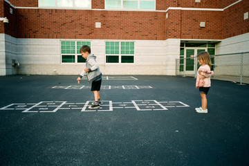 kids on playground