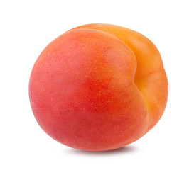 Fresh apricot isolated on white background