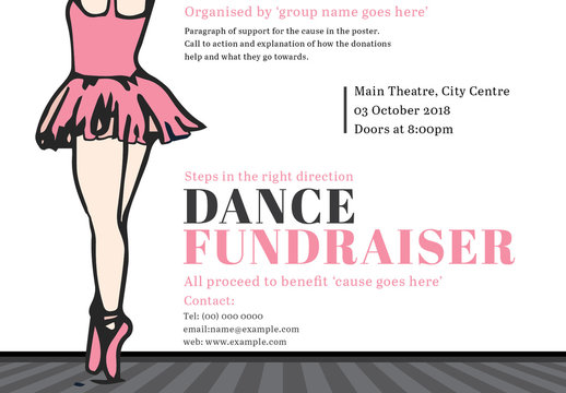 Dance Fundraiser Event Poster 1