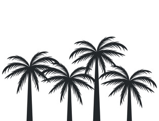 Beach tree palms icon vector illustration graphic design