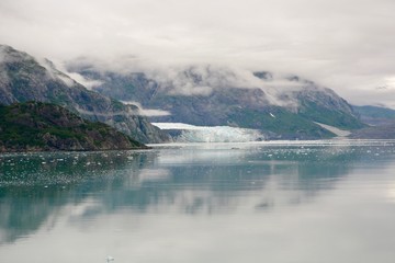 Glacier Pours Into Bay