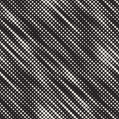 Modern Stylish Halftone Texture. Endless Abstract Background With Circles. Vector Seamless Mosaic Pattern.