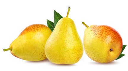 Fresh pear isolated on white background