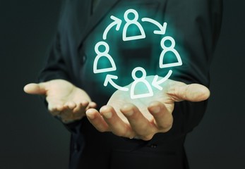 Human resources concept.