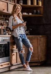 Woman in kitchen