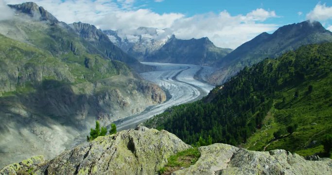 Aletsch glacier blurred in background 2 - Shot on RED Digital Cinema Camera at 5K