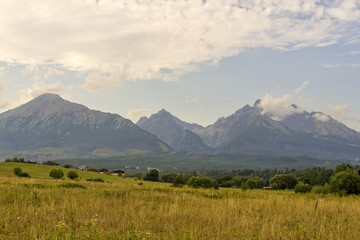 Fototapeta na wymiar Scenic view of the High Tatra