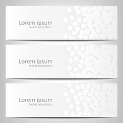 Abstract white  background brochure template.