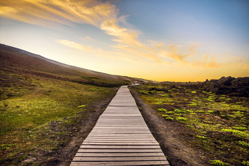 Obraz na płótnie Canvas Beautiful scenic landscape of Icelandic nature.