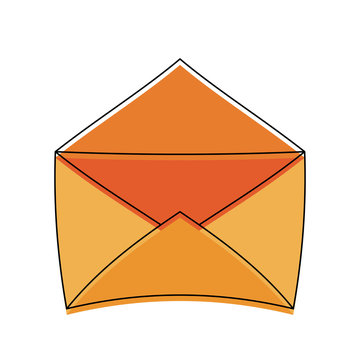 open message envelope icon image vector illustration design 