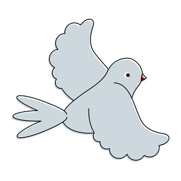 dove flying icon image vector illustration design 