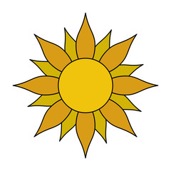 sun cartoon icon image vector illustration design 