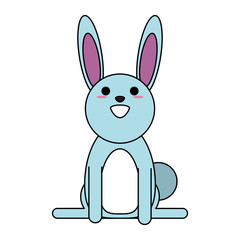 rabbit or bunny cartoon icon image vector illustration design 