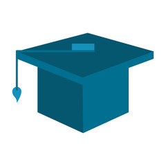 graduation cap icon image vector illustration design 