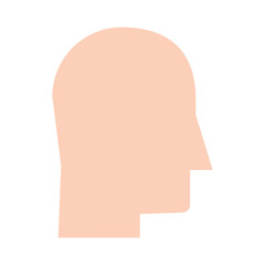 human head profile icon image vector illustration design