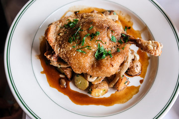 Duck leg confit
