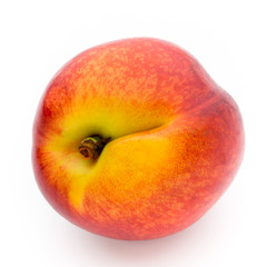 Peach. Fruit with isolated on white background.