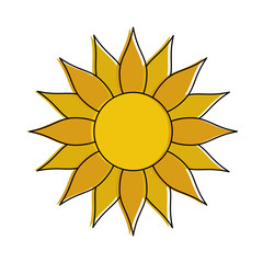 sun cartoon icon image vector illustration design 