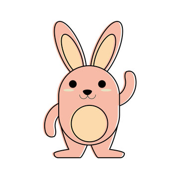 rabbit or bunny cartoon icon image vector illustration design 