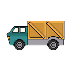 delivery truck icon image vector illustration design 