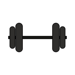 dumbbell weights icon image vector illustration design 
