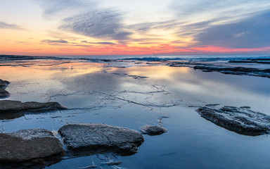 Rocky Daybreak Seascape