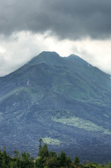 Landscape of Batur volcano on Bali island, Indonesia..