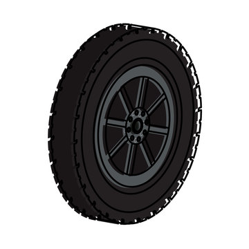tire car icon image vector illustration design 