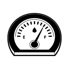 speed meter car icon image vector illustration design  black and white
