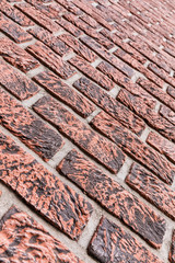 Red brick wall background