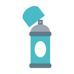 open aerosol can icon image vector illustration design 