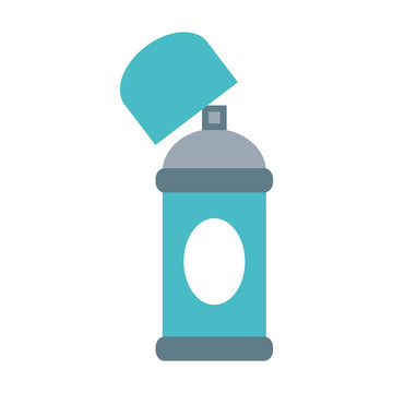 Open Aerosol Can Icon Image Vector Illustration Design 