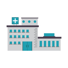 hospital building healthcare icon image vector illustration design 