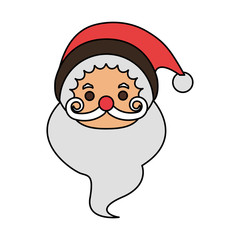 santa claus christmas related icon image vector illustration design 