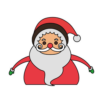 santa claus christmas related icon image vector illustration design 